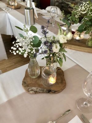 Hochzeitsfloristik Tischarrangement